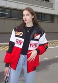 Ferrari F1 Inspired Racing Jacket – Red/Black Street Style