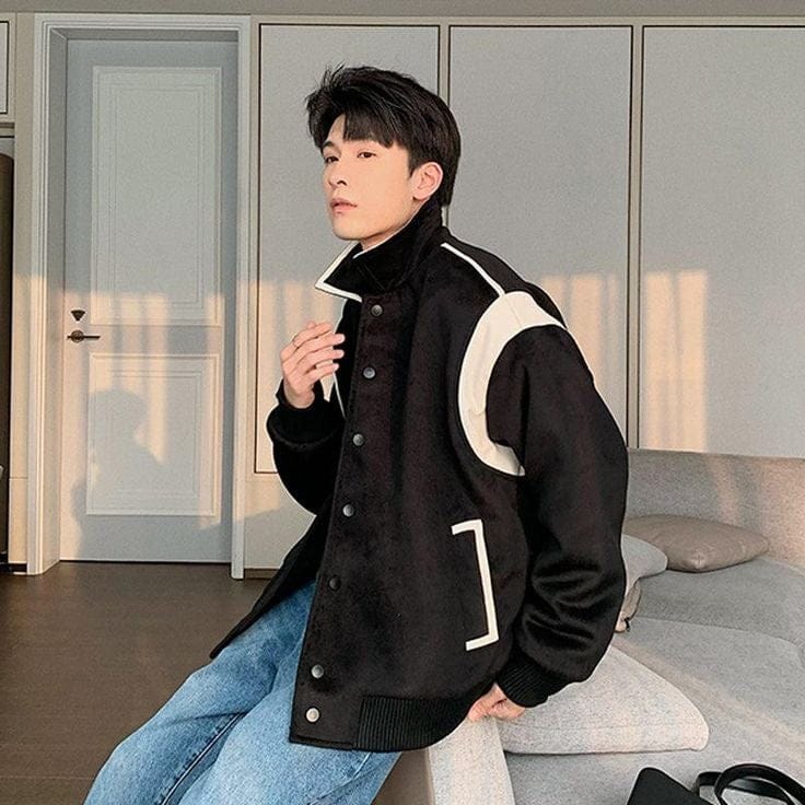 VOREL Classic Varsity Jacket – Retro Letterman Style Streetwear for Men & Women